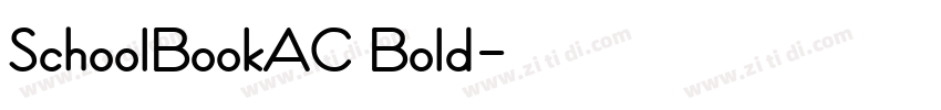 SchoolBookAC Bold字体转换